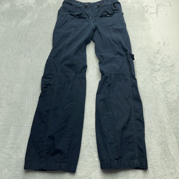 Brandy Melville Pants - Brandy Melville Utility Cargo Pants Womens 27x30 Navy Blue Flared Leg Outdoor